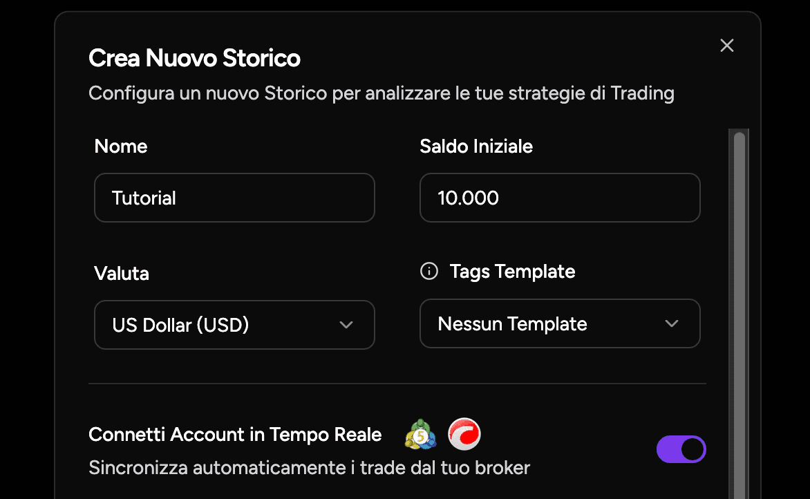 3. Attiva la connessione in tempo reale